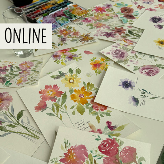 Workshop flores sueltas y marcalibros ONLINE